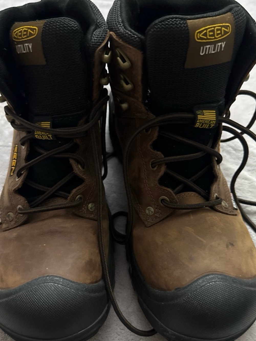 Keen Utility Brown and Black Men's Work Boots
